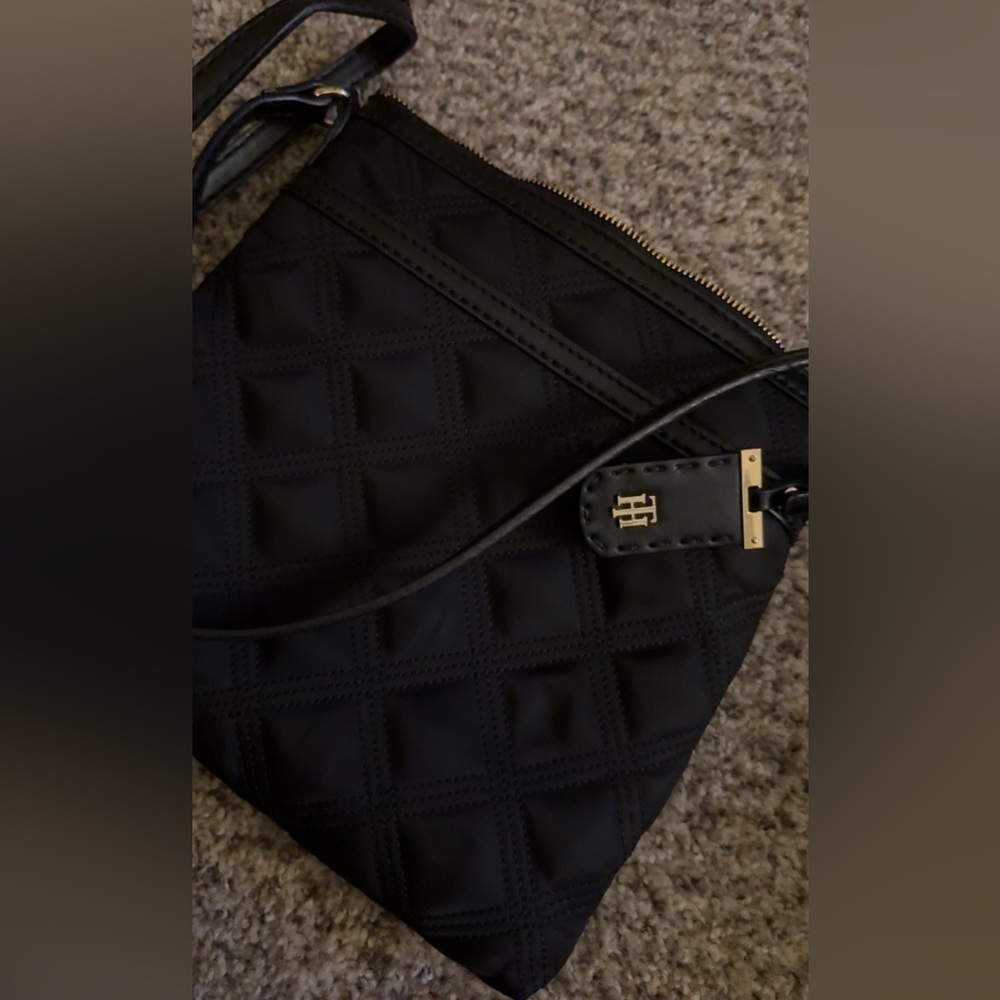 Tommy Hilfiger Quilted Black Crossbody Bag
